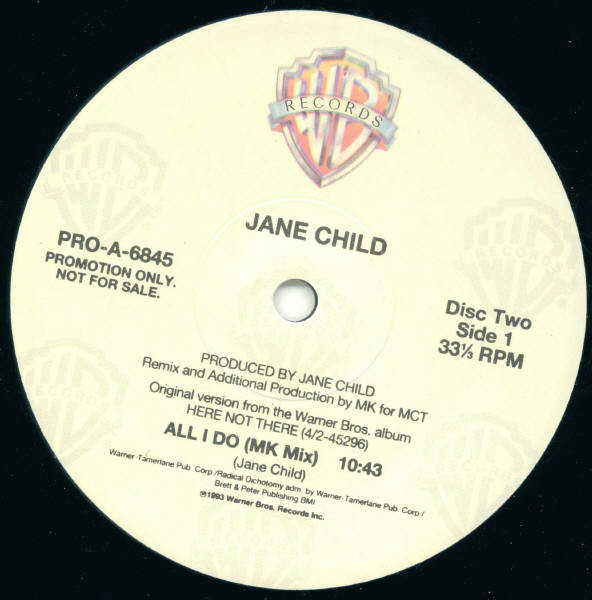 Jane Child - All I Do | Warner Bros. Records (PRO-A-6845)