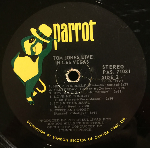 Tom Jones - Live In Las Vegas | Parrot (PAS 71031) - 4 Tom Jones - Live In Las Vegas | Parrot (PAS 71031) - 4