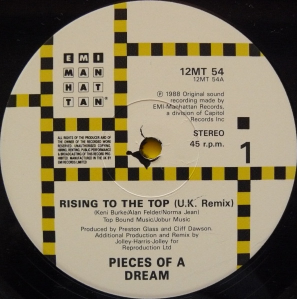 Pieces Of A Dream - Rising To The Top | EMI-Manhattan Records (12MT 54) - 3 Pieces Of A Dream - Rising To The Top | EMI-Manhattan Records (12MT 54) - 3