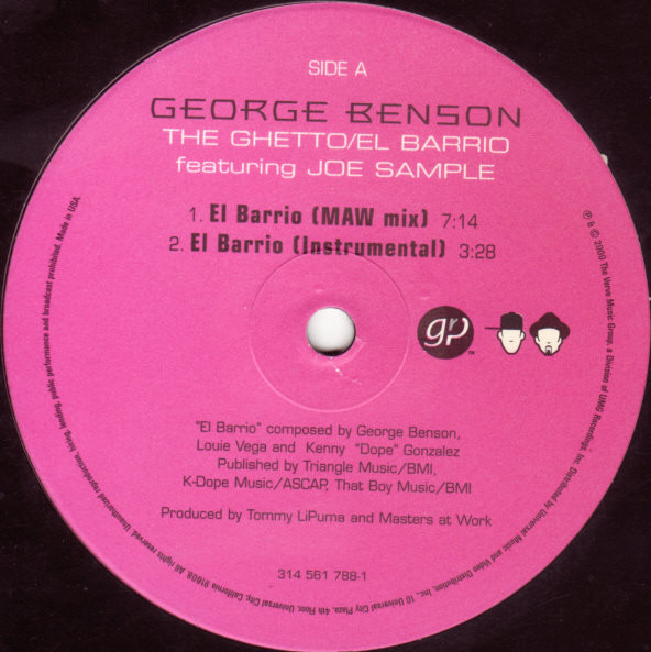 George Benson Featuring Joe Sample - The Ghetto / El Barrio | GRP (314 561 788-1) - 2 George Benson Featuring Joe Sample - The Ghetto / El Barrio | GRP (314 561 788-1) - 2