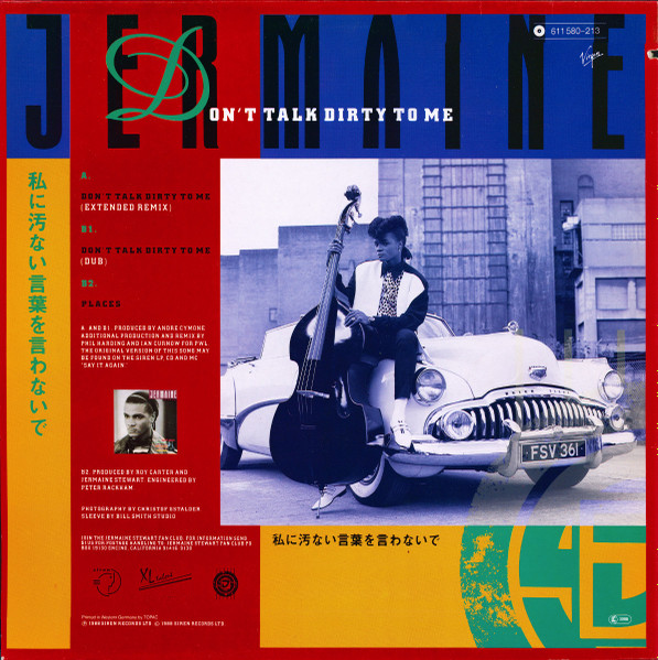 Jermaine Stewart - Don't Talk Dirty To Me (Extended Mix) | 10 Records (611 580) - 2 Jermaine Stewart - Don't Talk Dirty To Me (Extended Mix) | 10 Records (611 580) - 2