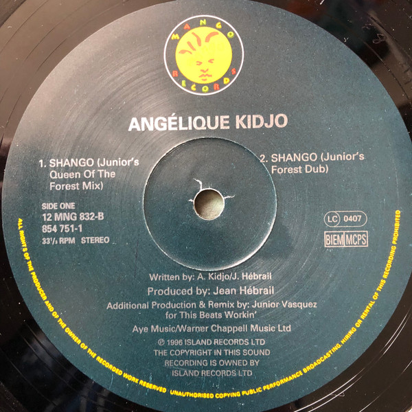 Angélique Kidjo - Shango | Mango (12 MNG 832) - 4 Angélique Kidjo - Shango | Mango (12 MNG 832) - 4