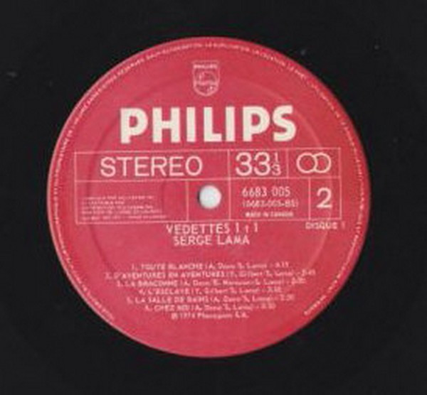 Serge Lama - Vedettes 1+1 | Philips (6683 005) - 4 Serge Lama - Vedettes 1+1 | Philips (6683 005) - 4