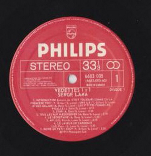 Serge Lama - Vedettes 1+1 | Philips (6683 005) - 3 Serge Lama - Vedettes 1+1 | Philips (6683 005) - 3