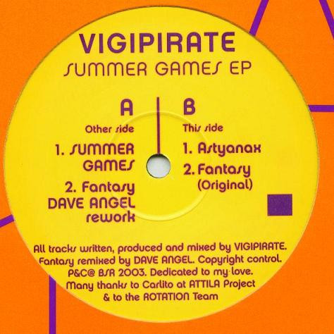 Vigipirate - Summer Games EP | Beautiful Sounds Recordings (BSR 001)