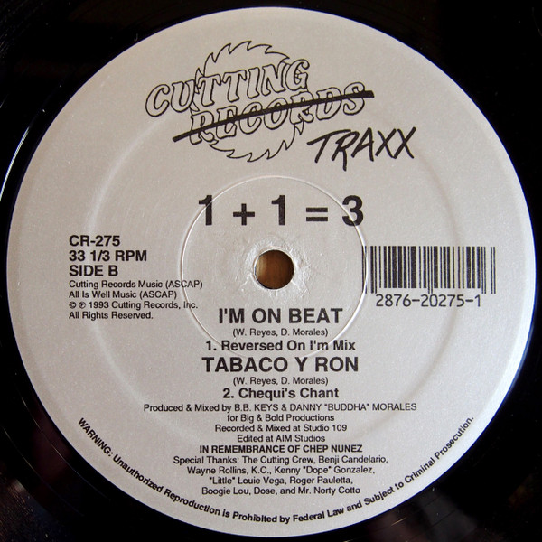 1+1=3 - I'm On Beat | Cutting Traxx (CR-275) - main