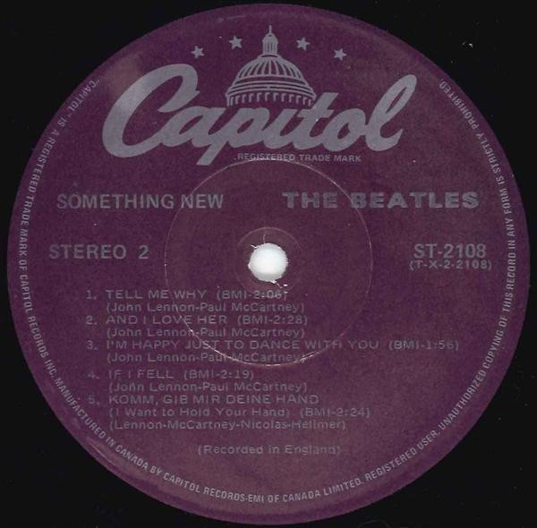 The Beatles - Something New | Capitol Records (ST 2108) - 4 The Beatles - Something New | Capitol Records (ST 2108) - 4