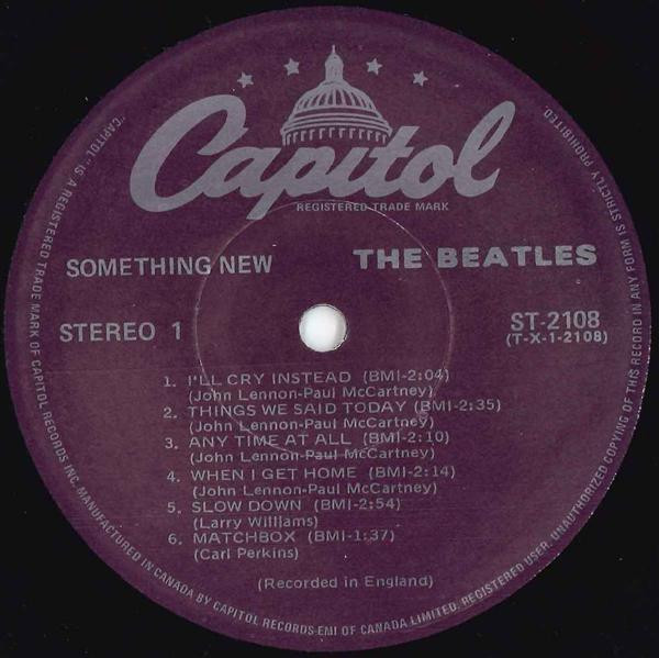 The Beatles - Something New | Capitol Records (ST 2108) - 3 The Beatles - Something New | Capitol Records (ST 2108) - 3