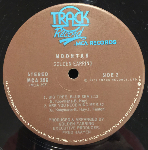 Golden Earring - Moontan [Vinyl] | Track Record (MCA-396) - 4