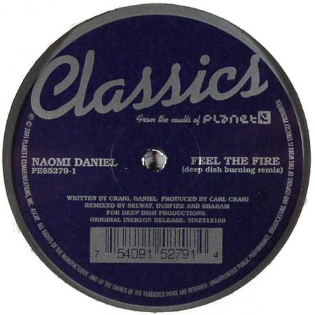 Naomi Daniel - Feel The Fire / Stars | Planet E (PE65279-1) - 2