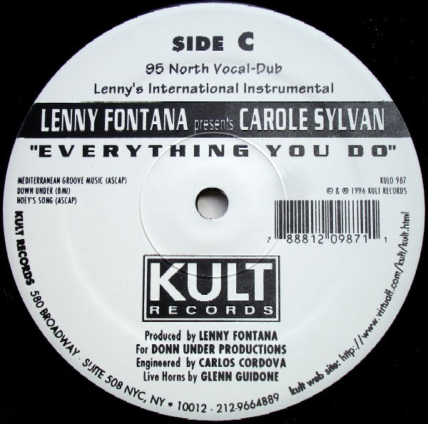 Lenny Fontana Presents Carole Sylvan - Everything You Do | Kult Records (KULO 987) - 5