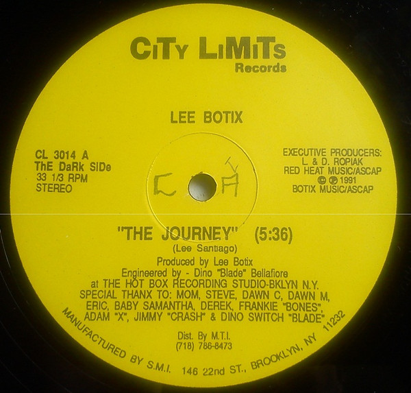 Lee Botix - The Journey / Up On The Techno Beat | City Limits (CL 3014) - main