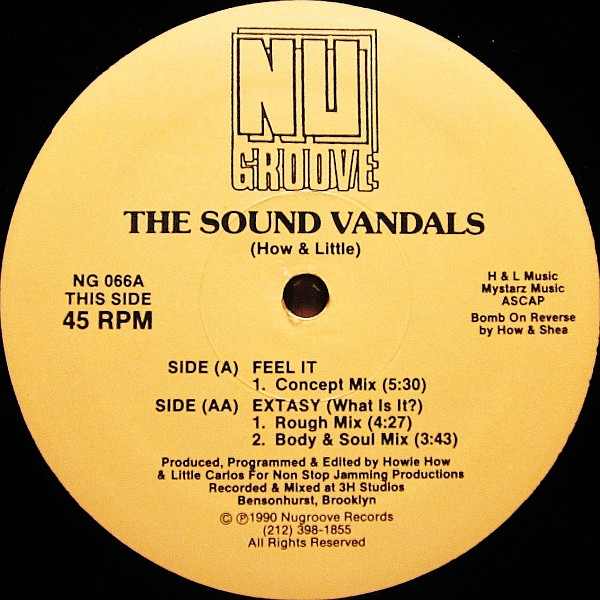 The Sound Vandals - Feel It / Extasy (What Is It?) | Nu Groove Records (NG 066)