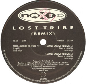 Lost Tribe Of The Lost Minds Of The Lost Valley - Gimme A Smile For The Future (Remix) | Next Records (NTR 027 93) - main
