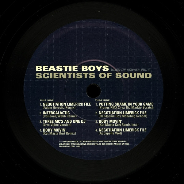 Beastie Boys - Scientists Of Sound | Grand Royal (GR071) - 4