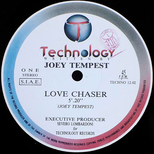 Written By Joey Tempest - Love Chaser | Technology (TECHNO 12.02) - 3