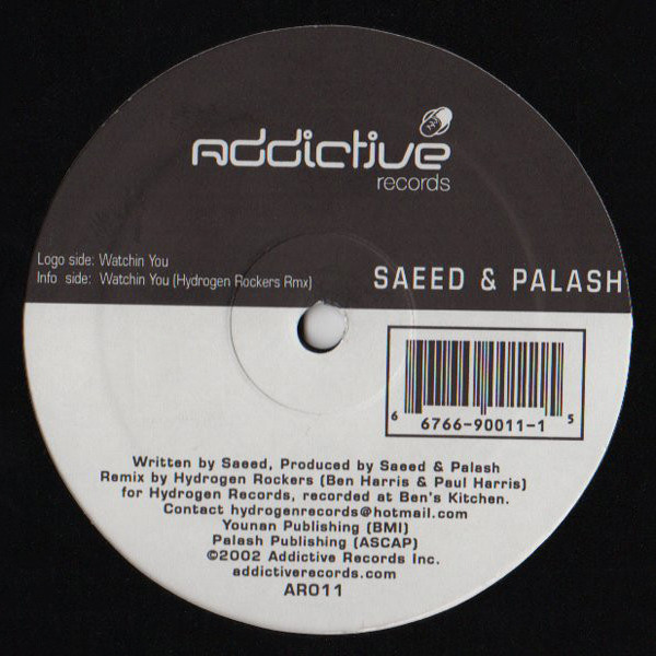 Saeed & Palash - Watchin You (Hydrogen Rockers Remixes) | Addictive Records (AR011) - 3