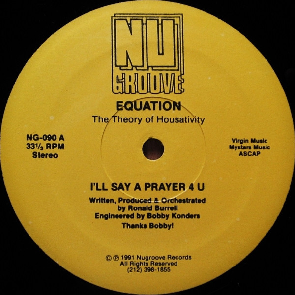 Equation - The Theory Of Housativity | Nu Groove Records (NG-090)