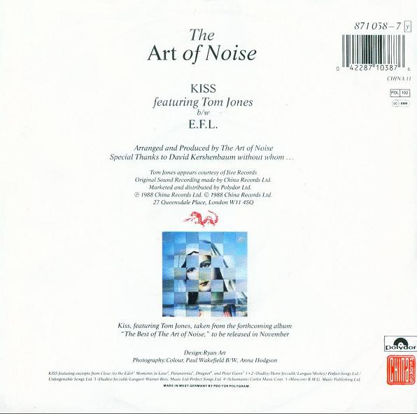 The Art Of Noise Featuring Tom Jones - Kiss | Polydor (871 038-7) - 2 The Art Of Noise Featuring Tom Jones - Kiss | Polydor (871 038-7) - 2