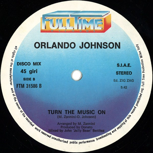 Orlando Johnson And Trance - No Change / Turn The Music On | Full Time Records (FTM 31586) - 4