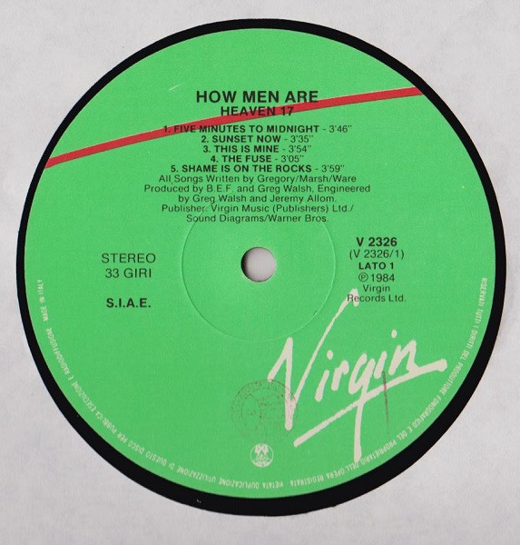 Heaven 17 - How Men Are | Virgin (V2326) - 3