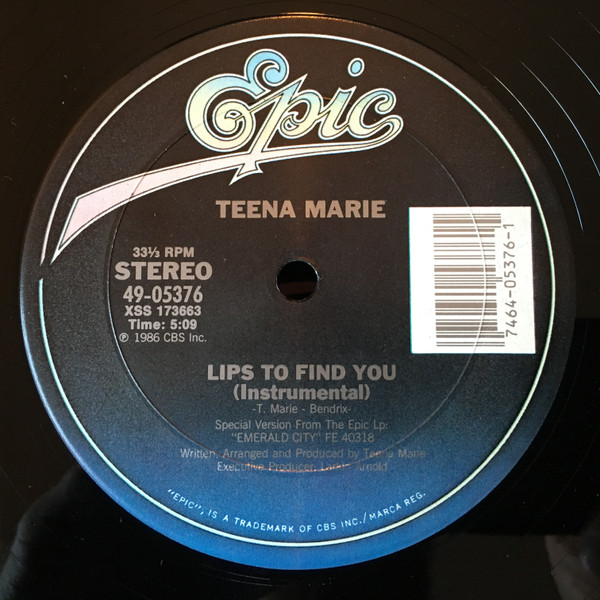 Teena Marie - Lips To Find You | Epic (49-05376) - 4 Teena Marie - Lips To Find You | Epic (49-05376) - 4