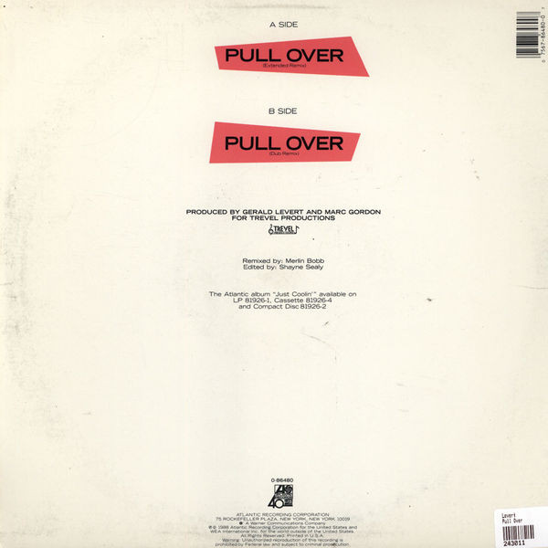 Levert - Pull Over | Atlantic (0-86480) - 2