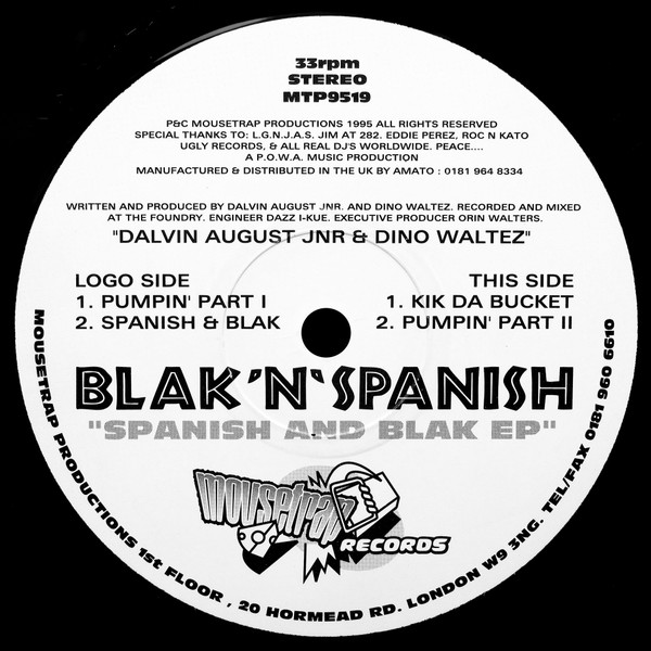 Blak 'N' Spanish - Spanish And Blak EP | Mousetrap Records (MTP9519) - main Blak 'N' Spanish - Spanish And Blak EP | Mousetrap Records (MTP9519) - main
