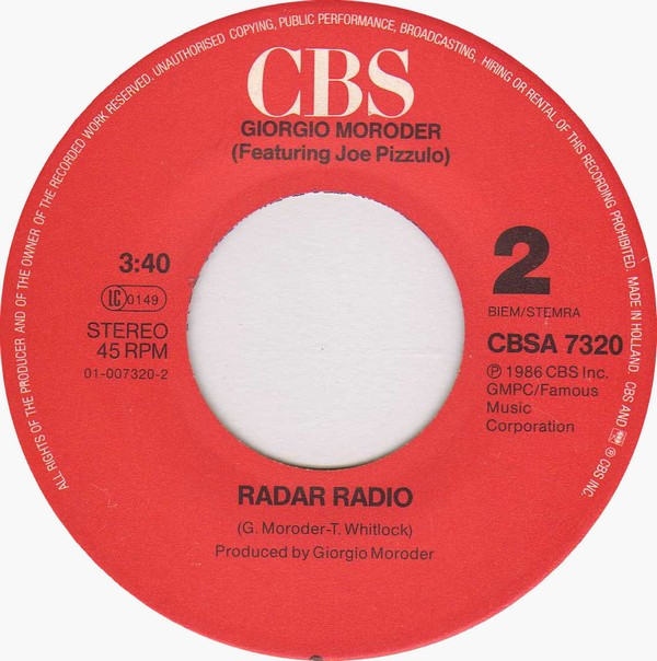 Berlin - Take My Breath Away (Love Theme From "Top Gun") | CBS (CBSA 7320) - 4