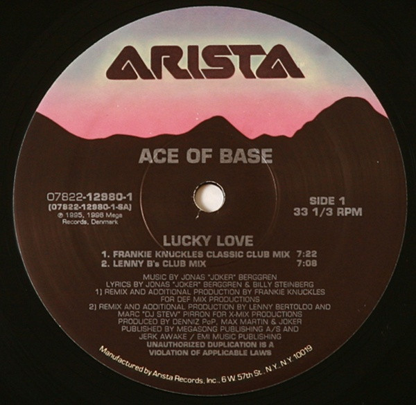 Ace Of Base - Lucky Love | Arista (07822-12980-1) - 3