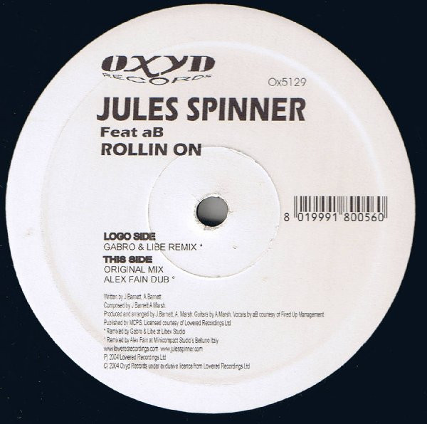 Jules Spinner Feat aB - Rollin' On | Oxyd Records (Ox5129)