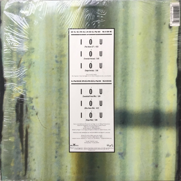 Arthur Baker  &  Nikeeta - I O U | RCA (07863-62207-1) - 2