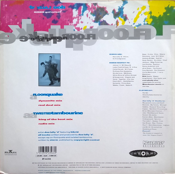Doo Lally "D" Featuring Hibrid - Floorquake / Twisted Tambourine | Omen Recordings (ZT 44356) - 2 Doo Lally "D" Featuring Hibrid - Floorquake / Twisted Tambourine | Omen Recordings (ZT 44356) - 2