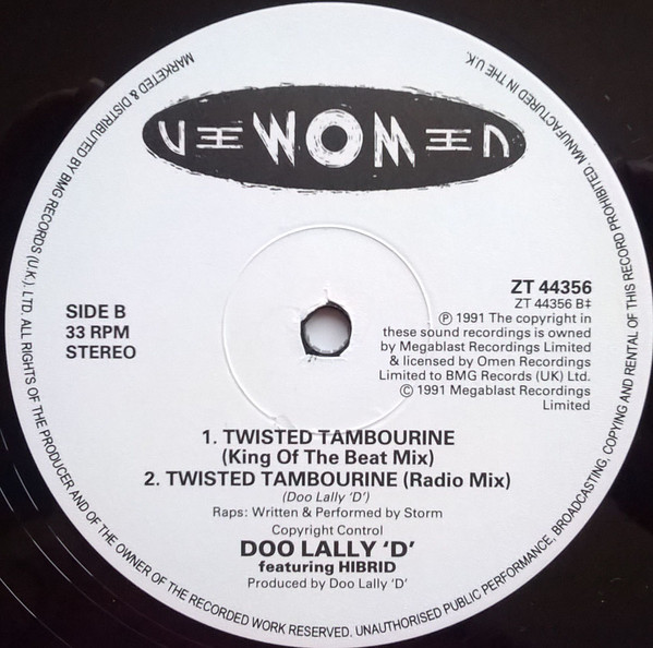 Doo Lally "D" Featuring Hibrid - Floorquake / Twisted Tambourine | Omen Recordings (ZT 44356) - 4 Doo Lally "D" Featuring Hibrid - Floorquake / Twisted Tambourine | Omen Recordings (ZT 44356) - 4