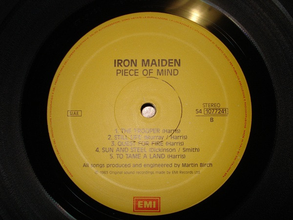 Iron Maiden - Piece Of Mind | EMI (54 1077241) - 4 Iron Maiden - Piece Of Mind | EMI (54 1077241) - 4
