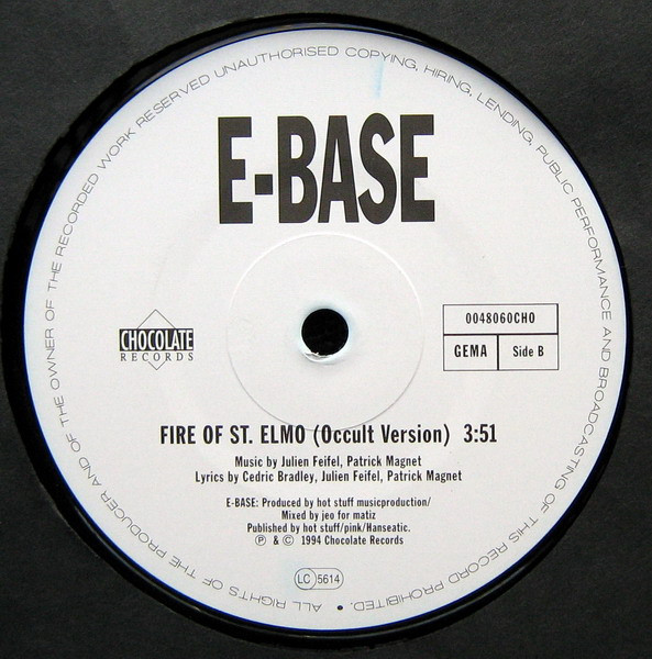 E-Base - Fire Of St. Elmo | Chocolate Records (0048060CHO) - 2 E-Base - Fire Of St. Elmo | Chocolate Records (0048060CHO) - 2