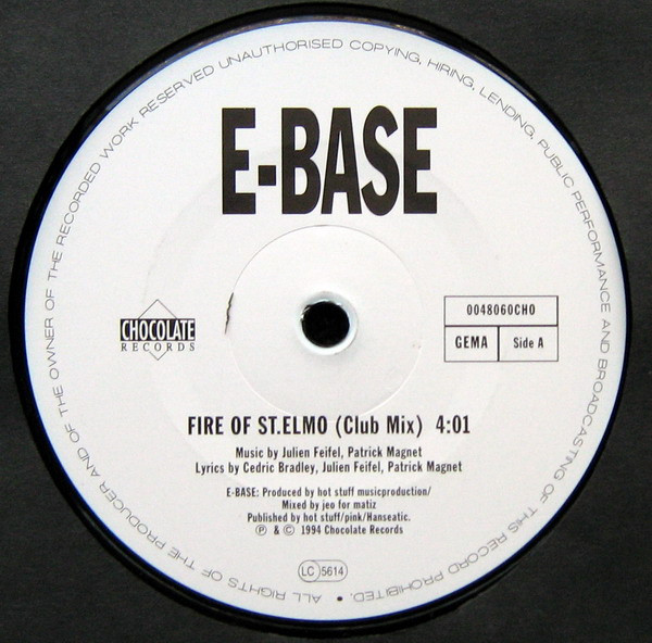 E-Base - Fire Of St. Elmo | Chocolate Records (0048060CHO) - main E-Base - Fire Of St. Elmo | Chocolate Records (0048060CHO) - main