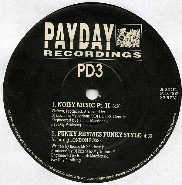 PD3 / Points Proven - Noisy Music Pt II / Pass The Mic | Payday Recordings (P.D. 002) - main PD3 / Points Proven - Noisy Music Pt II / Pass The Mic | Payday Recordings (P.D. 002) - main