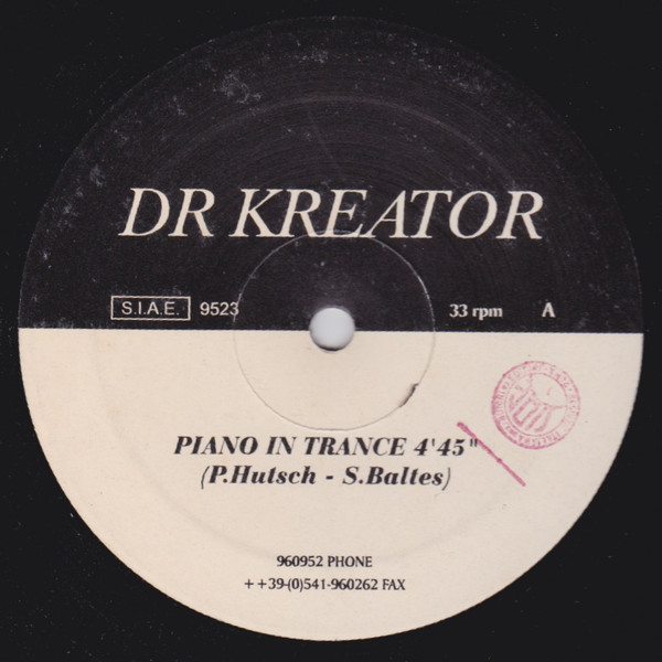 Dr Kreator - Piano In Trance | Not On Label (DJ Raf Self-released) (9523) - 2 Dr Kreator - Piano In Trance | Not On Label (DJ Raf Self-released) (9523) - 2