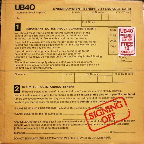 UB40 - Signing Off | CBS (SBP 237543)