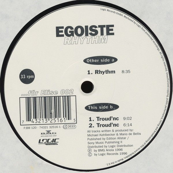 Egoiste - Rhythm | Für Elise (FE 002) - main