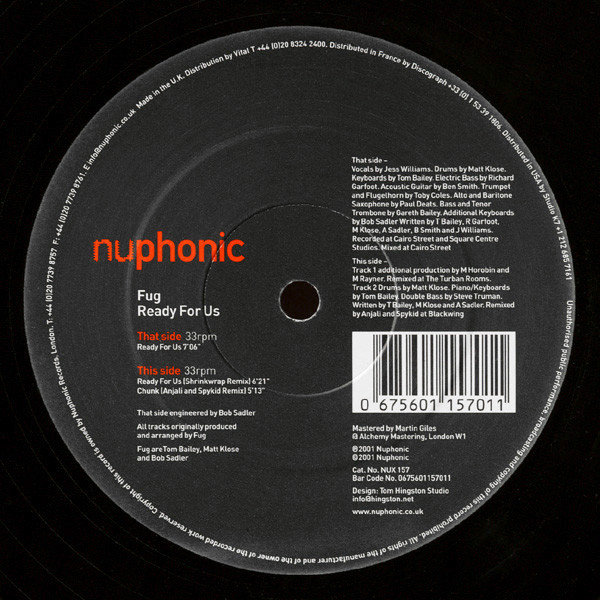 Fug - Ready For Us | Nuphonic (NUX 157)