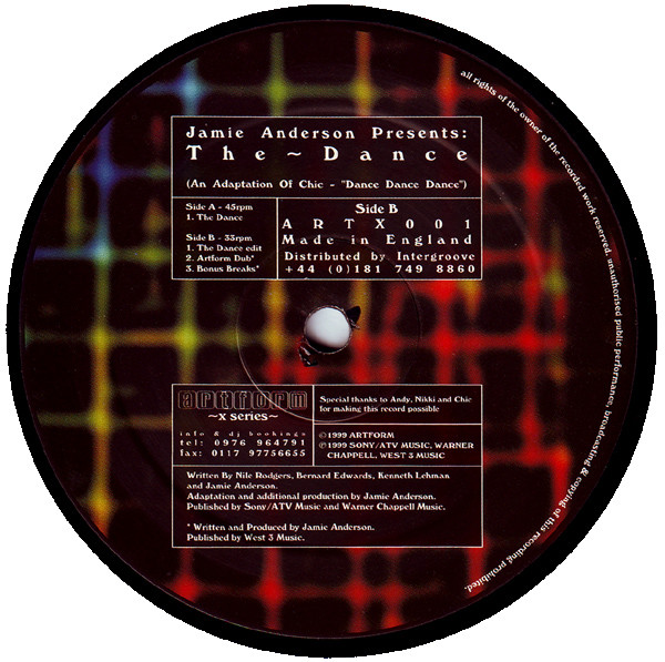 Jamie Anderson - The Dance | Artform (artx001) - 2 Jamie Anderson - The Dance | Artform (artx001) - 2