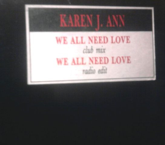 Karen J. Ann - We All Need Love | Top Line Productions (TLP 8801) - 2