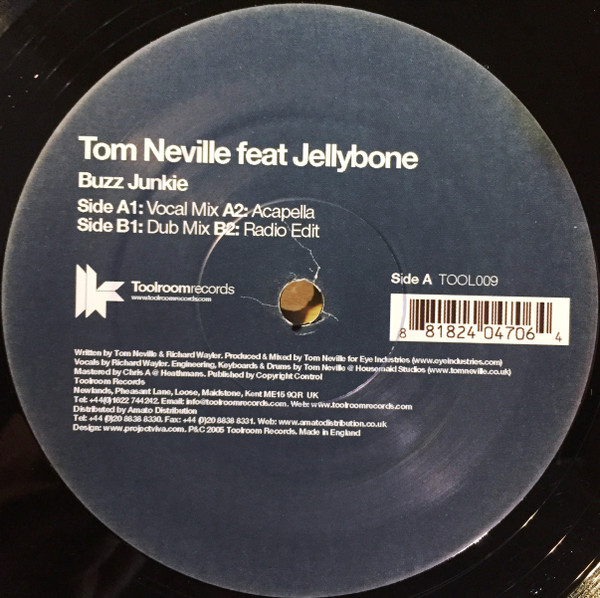 Tom Neville Feat Jellybone - Buzz Junkie | Toolroom Records (TOOL009) - 3