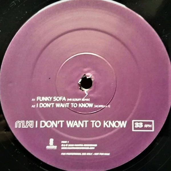 Muki - I Don't Want To Know | Mantra Recordings (MUKI1)