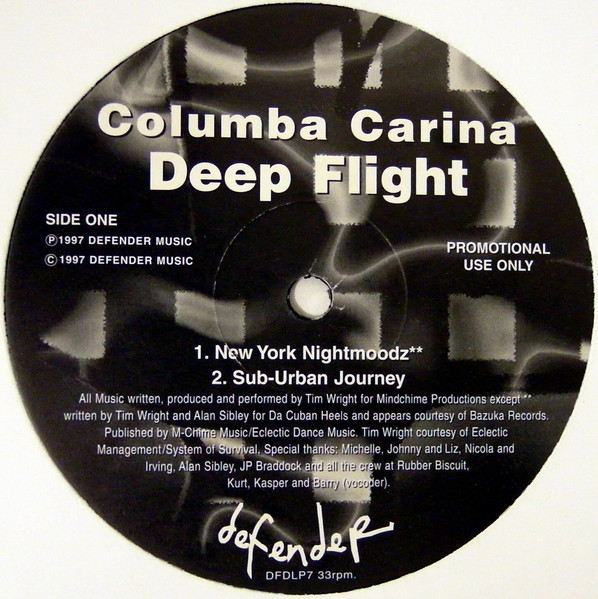 Columba Carina - Deep Flight | Defender Music (DFDLP7) - main