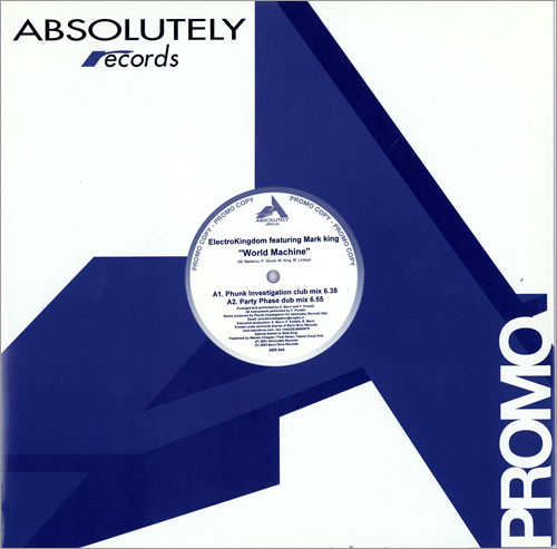 ElectroKingdom Featuring Mark King - World Machine | Absolutely Records (ABR 044) - main ElectroKingdom Featuring Mark King - World Machine | Absolutely Records (ABR 044) - main