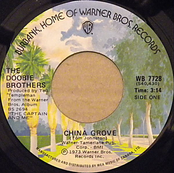 The Doobie Brothers - China Grove | Warner Bros. Records (WB 7728)
