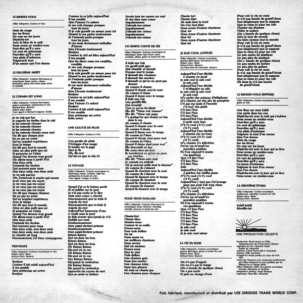 Gilles Valiquette - Deuxième Arrêt | Les Disques Zodiaque (ZOX-6013) - 2 Gilles Valiquette - Deuxième Arrêt | Les Disques Zodiaque (ZOX-6013) - 2